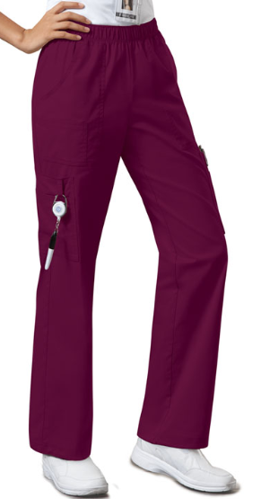 Cherokee WW Core Stretch Women's Mid Rise Pull-On Cargo Pant 4005